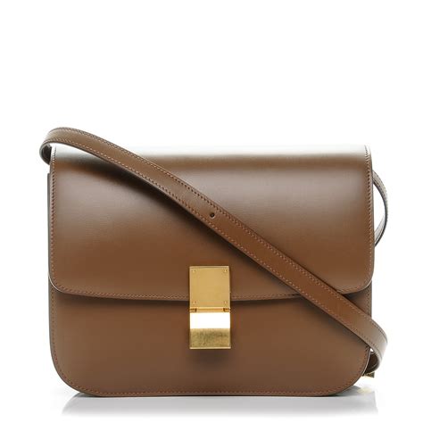 celine box camel liege|CELINE Liege Calfskin Medium Classic Box Flap Bag .